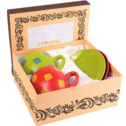 27321-2 Чайная пара 4пр 250 мл керам LR (х1) - Mayer&boch фото 3