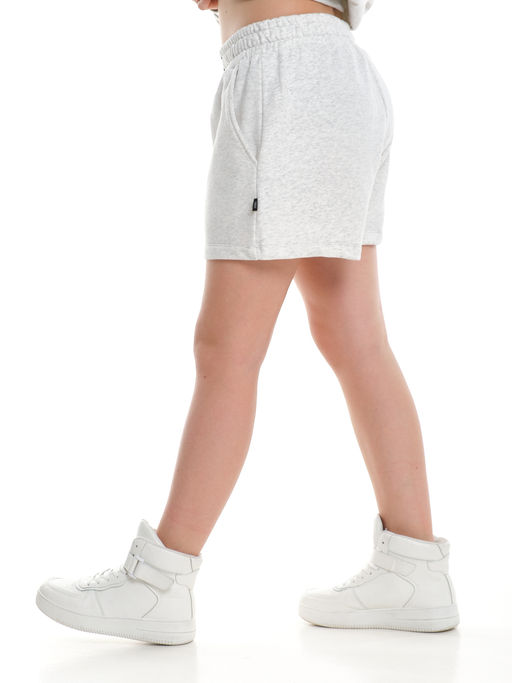 Шорты для девочки подростковые 22-7630 св.серый меланж - Mini maxi фото 7