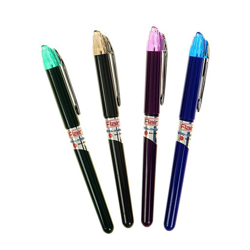 Цена за 2 шт. Ручка шариковая Flair. Writo-Meter DX, синий стержень, игольчатый узел 0.6 мм (длинна письма 10 км)