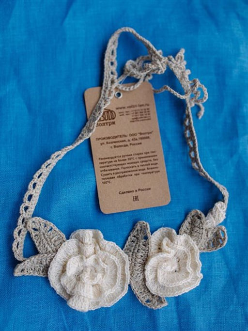 авторское украшение 100% лен ТМ ВОЛТРИ