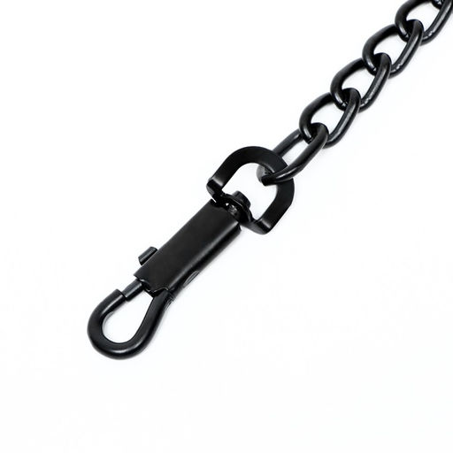 Поводок металлический, 120 см х 4 мм, черный - Пижон фото 4