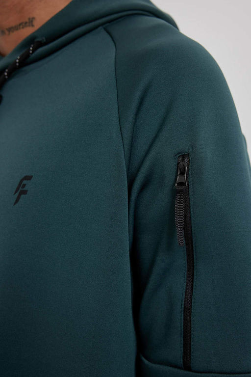 DeFactoFit Спортивная толстовка стандартного кроя с капюшоном для подводного плавания  фото 7