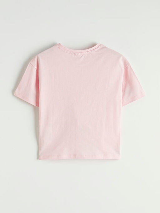 Bisiklet Yaka Fisto Cepli K?z ?ocuk Ti??rt