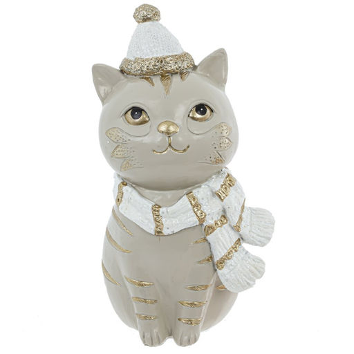 Фигурка декоративная "Кот", L9 W9 H18 см, 2в.