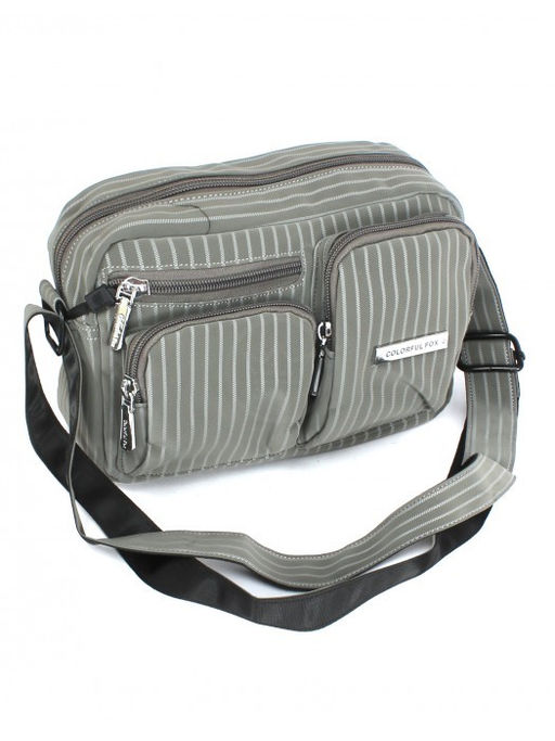 Сумка женская текстиль CF-997, 1отд, плечевой ремень, серый SALE 264798