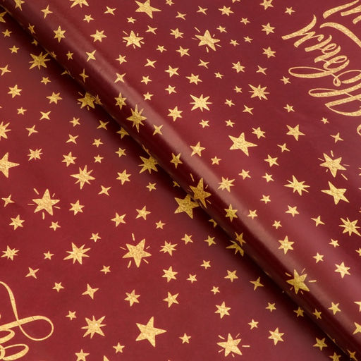 Цена за 10 шт. Бумага упаковочная новогодняя глянцевая «Уютного праздника», 50×70 см