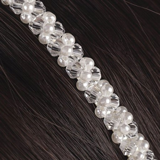 Ободок для волос жемчуг / GTS-27 /уп.12/ - Галеонтрейд фото 3