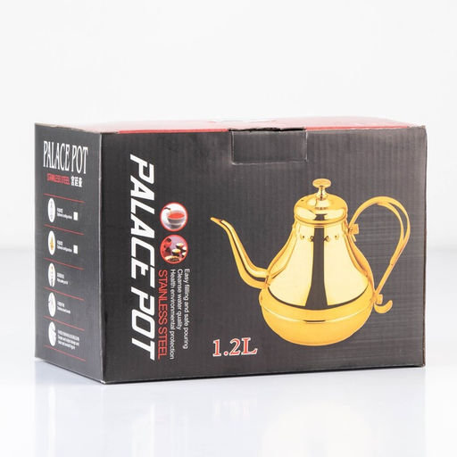 Чайник заварочный из нержавеющей стали «Леранс», 1.2 л, металлическое сито, хромированный