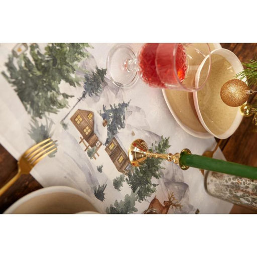 Дорожка новогодняя на стол Этель Forest animals 30?70  5 см, 100% хл, саржа 190 г/м?