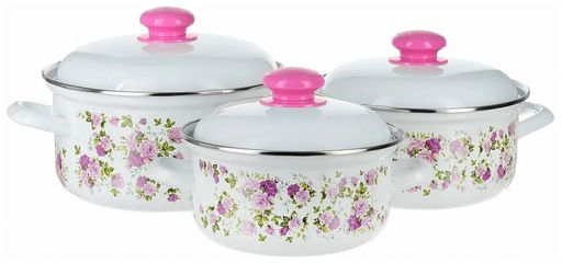 ЭМ_Набор цил. 3 пр КИТАЙСКАЯ РОЗА 1,5л+2л+3л арт 124АП2/4Бн Лысьва