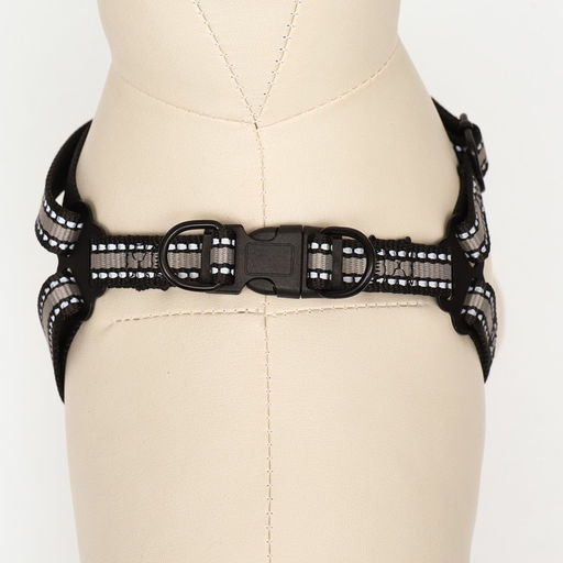 Комплект амуниции светоотражающий, размер S, ОГ 35-60 см, стропа 1,5 см, серый - Пижон фото 5