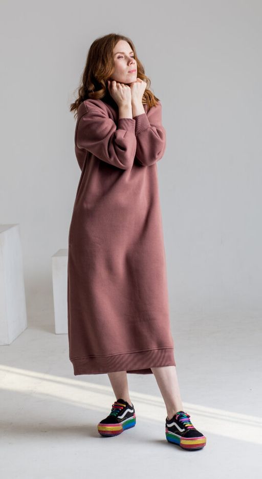 Платье футер 3х нитка с НАЧЁСОМ