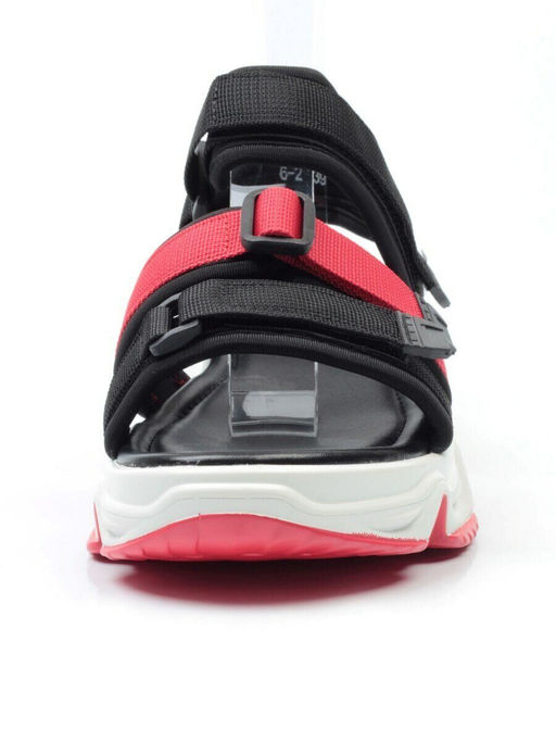 08-PED76-2 BLACK Босоножки (текстиль, стелька натуральная кожа)