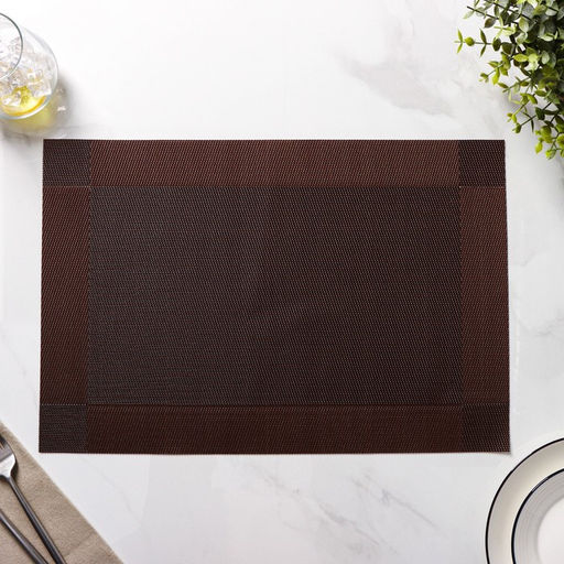 Набор салфеток сервировочных на стол Доляна Шахматы, 4530 см, 4 шт, цвет коричневый  фото 4