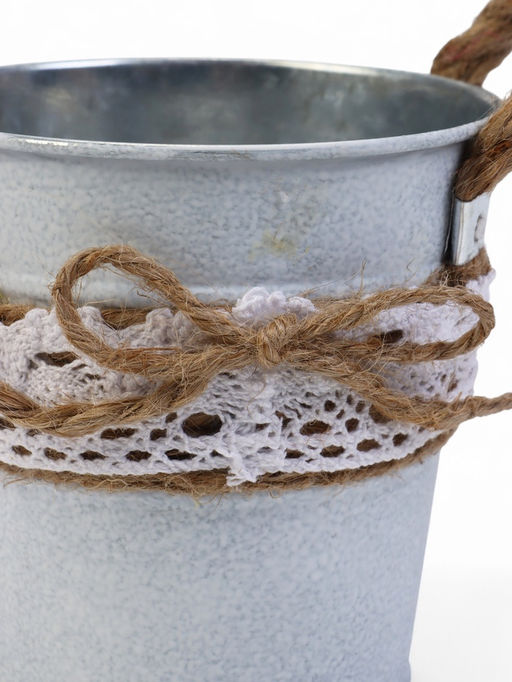 Кашпо Ведёрко Линдберг, 10?10?11 см, серое - Take it easy фото 4