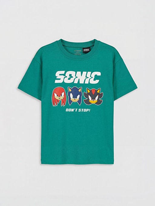 Sonic Bask?l? Erkek ?ocuk ?ortlu Tak?m