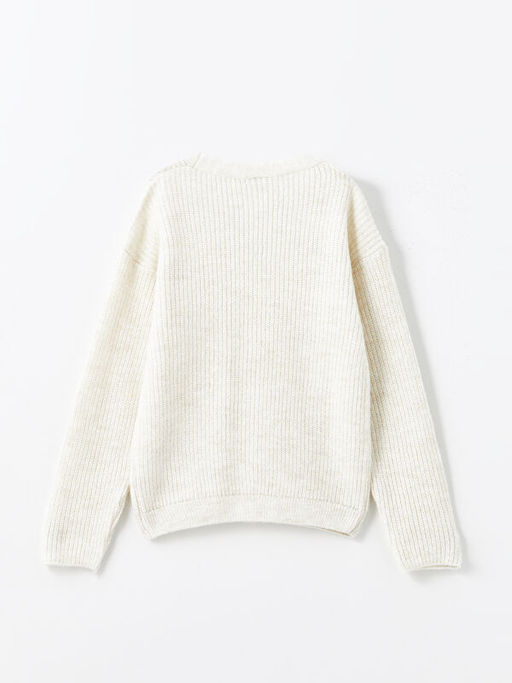 V Yaka K?z ?ocuk Triko H?rka