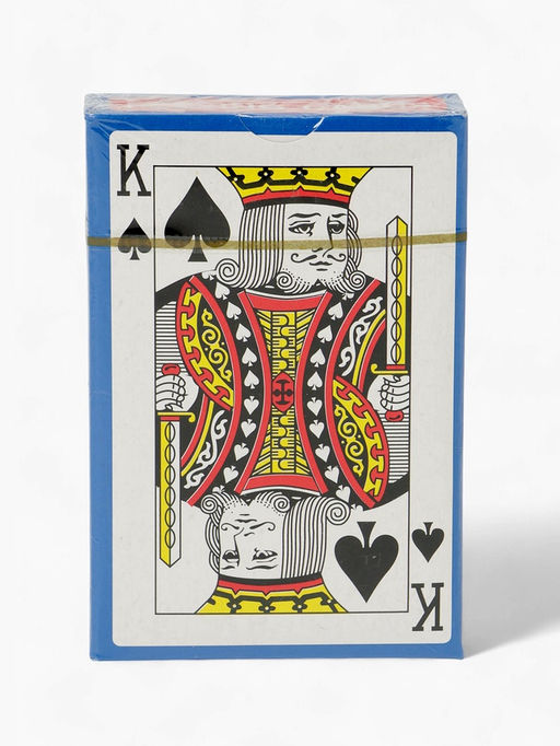 Цена за 10 шт. Карты игральные «Король», колода 54 шт., 5.7×8.7 см, синяя рубашка