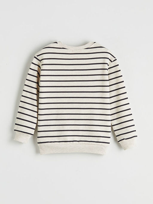 ?izgili Uzun Kollu Erkek ?ocuk Sweatshirt