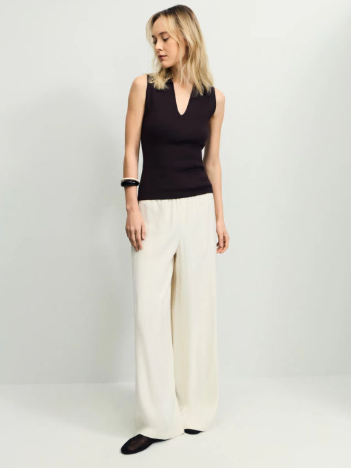 Вязаный топ из вискозы без рукавов ZR2604013301-27 / Zarina  фото 6