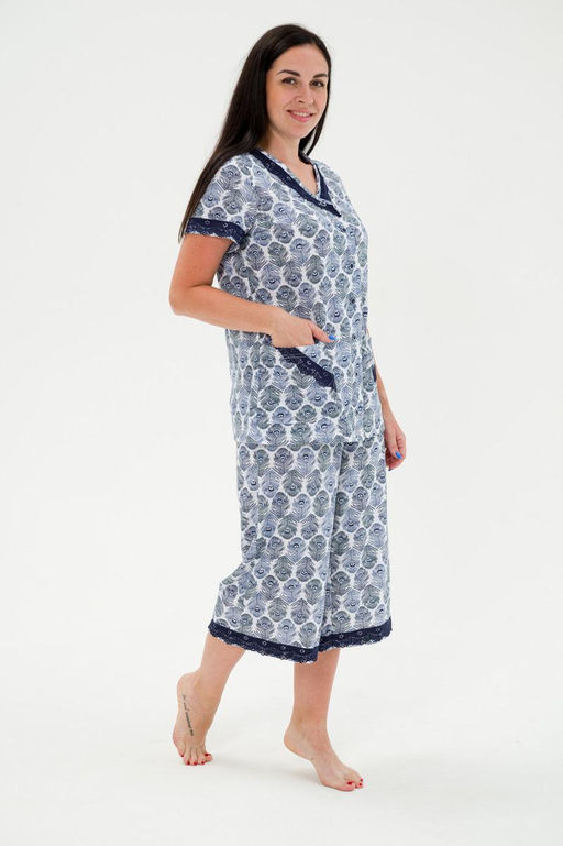 Пижама женская из кулирки Ворожея перышко - Амадэль фото 4