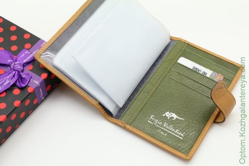 Женская кожаная обложка для автодокументов Sergio Valentini СВ 8041-084  фото 3