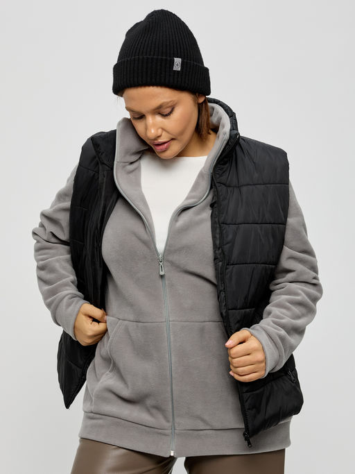 Толстовка женская из флиса Скарлет светло-серый - Амадэль фото 20