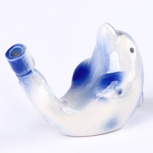 Свистулька керамическая «Дельфинчик» 2.5×8.5×5.5 см