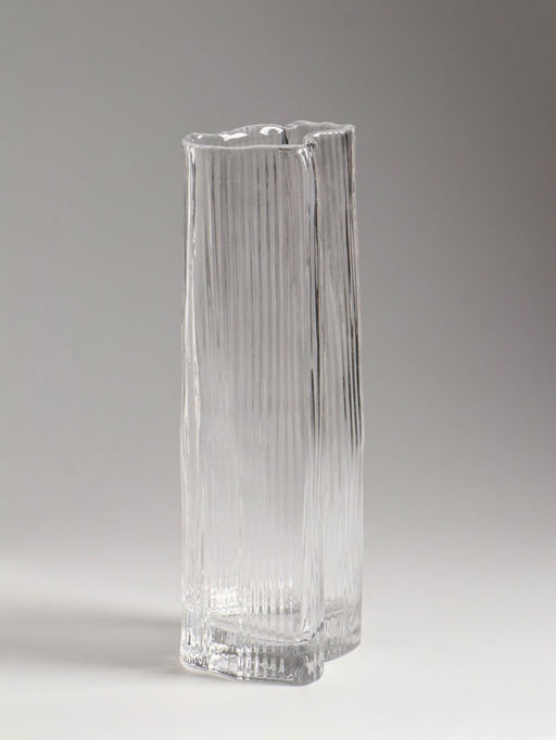 Ваза «Энико», 25×9 см, стекло, прозрачная