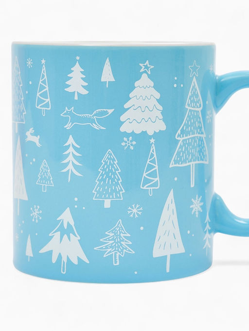 Кружка чайная новогодняя Новогодний лес, 530 мл