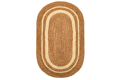 Коврик плетеный 120*75*0,7 см, овальный. водный гиацинт - Elan gallery фото 3