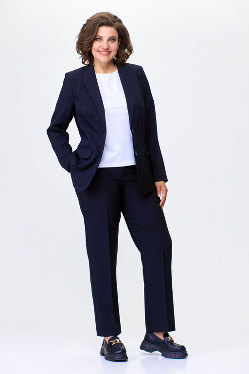 Костюм БелЭльСтиль 203/596 темно-синий однотон  фото 5