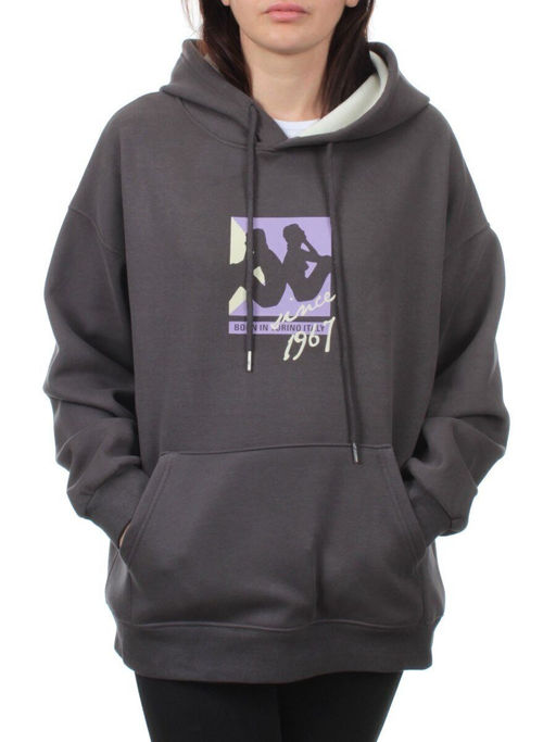 2310PG-19901 GRAY Толстовка женская (100% хлопок) - Fashion фото 3