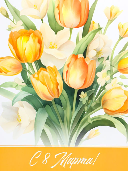 Пакет подарочный ламинированный вертикальный С 8 Марта, XL 40?49?19 см