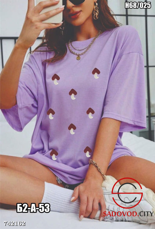 Женская футболка оверсайз