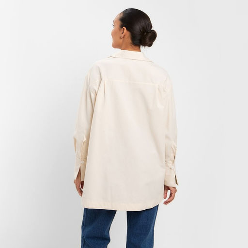 Рубашка женская с рукавами фонариками MINAKU: Casual Collection, размер 44, цвет молочный