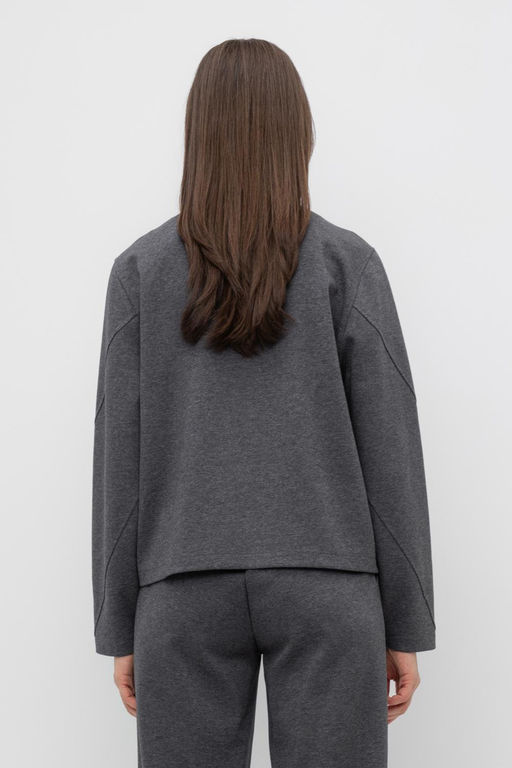 ЕВТ 3252/тем.серый меланж жакет жен