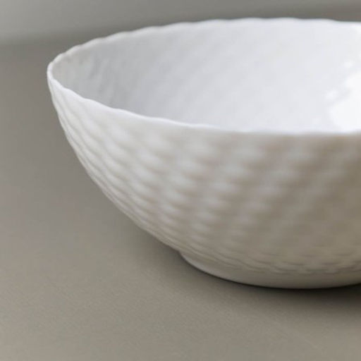 Салатник 900 мл 175 мм белый фактурный / WVW70Q (WHITE) /уп 6/48/ - Галеонтрейд фото 4