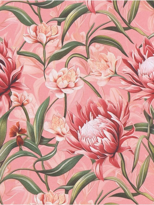 Цена за 10 шт. Бумага упаковочная «Цветочная», 70 × 100 см