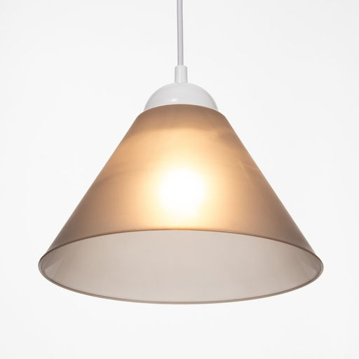 Плафон отдельный «Конус», Е27, дымчатый, 25×25×15 см