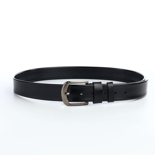 Ремень мужской, ширина 3.8 см, винт, пряжка металл, чёрный