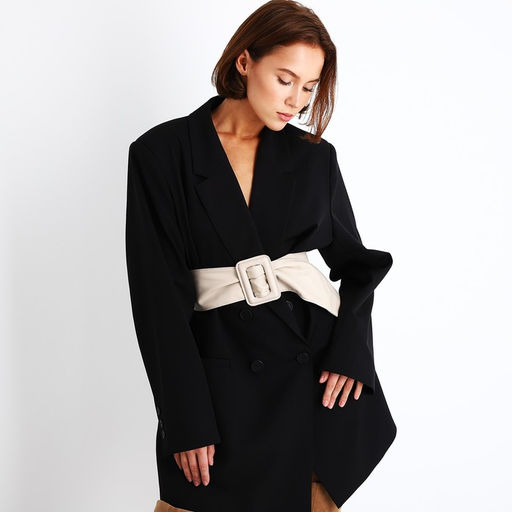 Ремень женский, ширина 8 см, на затяжке, цвет бежевый - Simaland фото 2