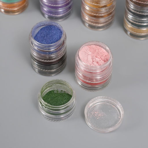 Глиттер для творчества «Пудра-втирка. Краски осени», набор 36 шт. в баночка - 1 г, 6×9×8 см