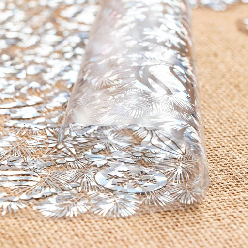 Наклейки новогодние «Праздничное настроение», голографическая фольга, 49×33.5 см