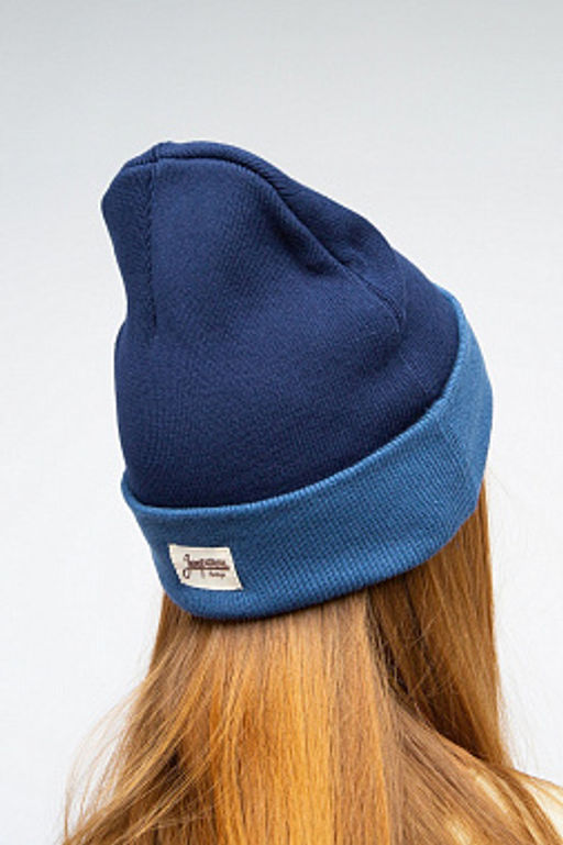 Шапка ЗАПОРОЖЕЦ Ditch Classic NAVY/DARK NAVY  фото 8