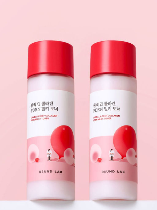 ROUND LAB Увлажняющий молочный тонер с экстрактом камелии и PDRN / Collagen Camellia, 150 мл