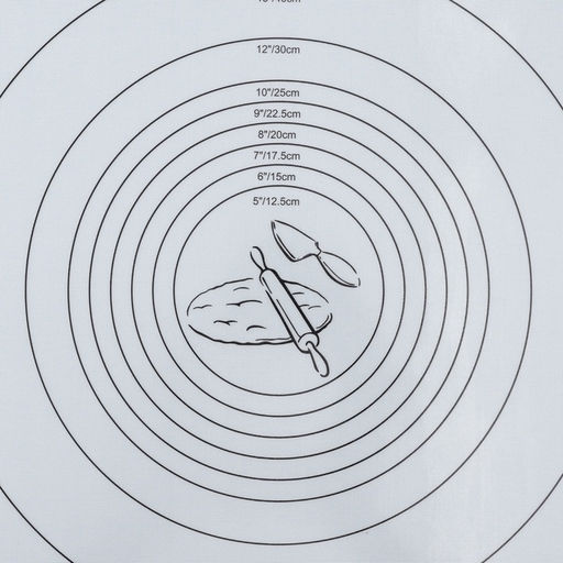 Коврик для выпечки и раскатки теста с разметкой, армированный «Эрме», силикон, 59.5×40 см, белый