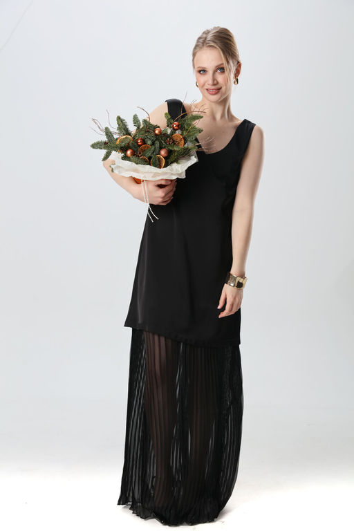 Платье NIKVA н1017-1 черный  фото 4