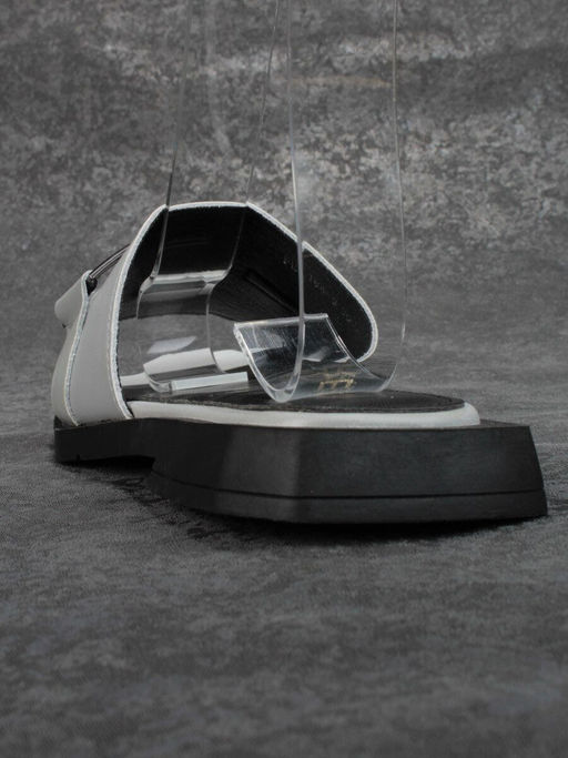 08-PEY184-3 BLACK/GRAY Босоножки женские (натуральная кожа) - No name фото 5