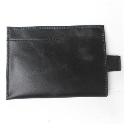 Обложка/футляр для паспорта Croco-П-408 натуральная кожа 1отд, 3карм, черный пулл-ап (254) 235513